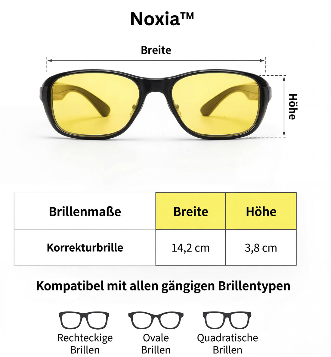 Noxia Vision | Blendschutzbrille für Nachtfahrten